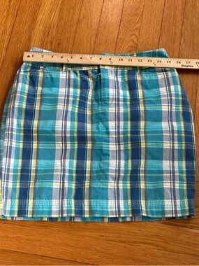 Plaid Cotton Preppy Nautical Classic Mini Skirt in spring and summer colors